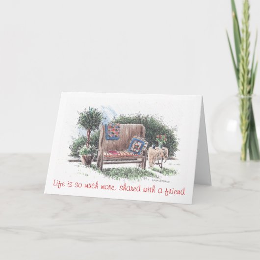 wenskaart voor beste vrienden bedankkaart (Voorkant)