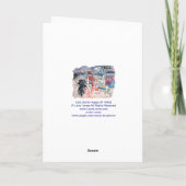 Wenskaart voor bewegende aankondiging (Achterkant)