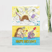 Wenskaart voor 'Birthday Wrapping Disaster ' Kaart (Voorkant)