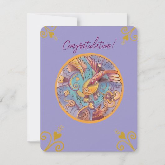 wenskaart voor bloemsierkunst (Voorkant)