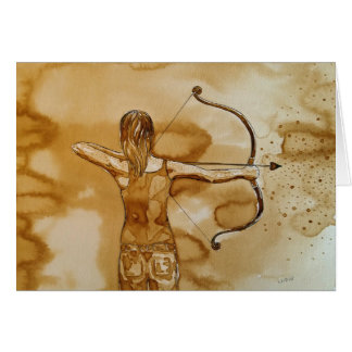 wenskaart voor boogmeisjes