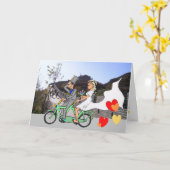 Wenskaart voor bruiloft van Chinese muur Kaart (Gele Bloem)