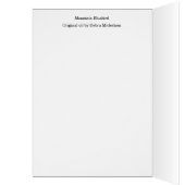 Wenskaart voor de blauwvogel van Mountain Bluebird (Binnen (Links))