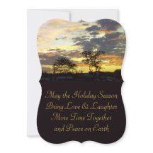 Wenskaart voor de feestdagen 'Vrede op aarde' van 