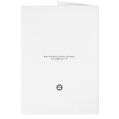 Wenskaart voor de kerstdove (Achterkant)