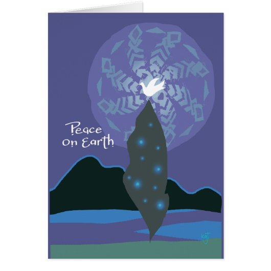 Wenskaart voor de kerstdove (Voorkant)