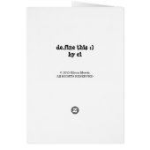 Wenskaart voor de kerstman "HO, HO, HO" (Achterkant)