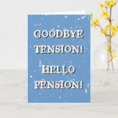 Wenskaart voor de uittreding van gepensioneerden kaart (Gele Bloem)