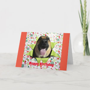 Wenskaart voor de verjaardag van de duitse herder kaart