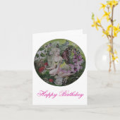 Wenskaart voor de verjaardag van Woodland Kaart (Gele Bloem)