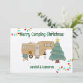 Wenskaart voor de vierde kerstvakantie kaart (Staand voorkant)