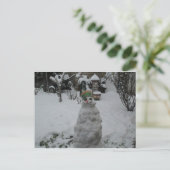 Wenskaart voor de winter briefkaart (Staand voorkant)