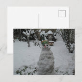 Wenskaart voor de winter briefkaart (Voorkant / Achterkant)