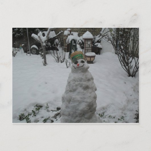 Wenskaart voor de winter briefkaart (Voorkant)