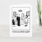 Wenskaart voor een civiele ceremonie kaart (Voorkant)
