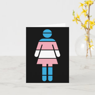 Wenskaart voor een transvrouw kaart