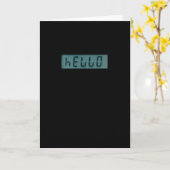 Wenskaart voor elektronische Hallo Kaart (Gele Bloem)