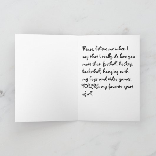 Wenskaart voor excuses kaart (Binnen)