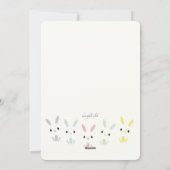 Wenskaart voor foto's bij paasbanner feestdagenkaart (Achterkant)