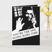 Wenskaart voor gehouden van achter staven kaart (Gele Bloem)