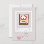 wenskaart voor gelukkige verjaardag bedankkaart (Achterkant)