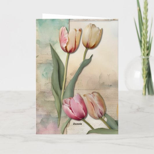 wenskaart voor gelukkige verjaardag folie wenskaart (Achterkant)