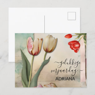 wenskaart voor gelukkige verjaardagskaarten briefkaart