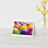 Wenskaart voor golfer kaart (Gele Bloem)