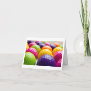 Wenskaart voor golfer kaart