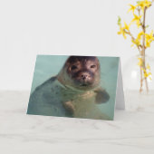 Wenskaart voor havenzegel kaart (Gele Bloem)