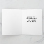 Wenskaart voor herstel na galblaasoperatie kaart (Binnen)