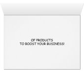 Wenskaart voor het bewaren van klanten door verkop (Binenzijde Horizontaal (Onderkant))