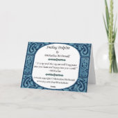 Wenskaart voor het glimlachen van dolfijnen kaart (Achterkant)