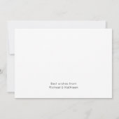 Wenskaart voor het koor van de muziekkerst bedankkaart (Achterkant)