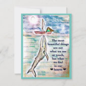 Wenskaart voor het schilderen van walvisoceanen pe (Voorkant)