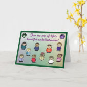 Wenskaart voor het schoonmaken van het leven kaart (Gele Bloem)