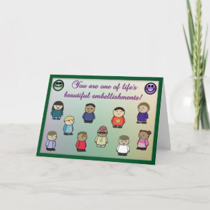 Wenskaart voor het schoonmaken van het leven kaart