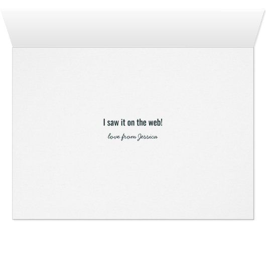 Wenskaart voor internetverjaardag van spin (Binenzijde Horizontaal (Onderkant))