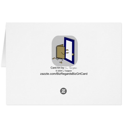 Wenskaart voor introductie door verkoper (Achterkant Horizontaal)