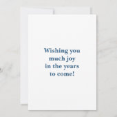 Wenskaart voor jubileum van vakantie aan het stran kaart (Achterkant)