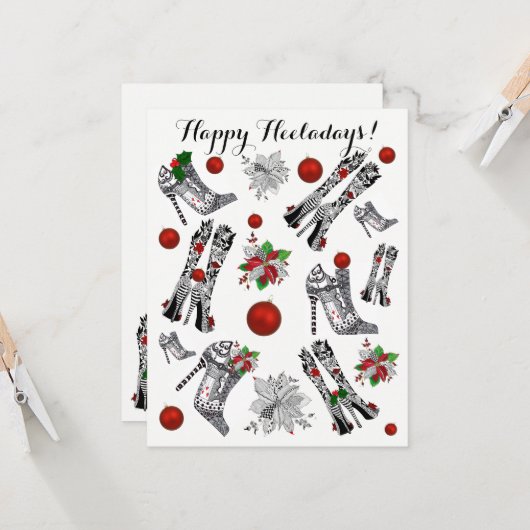 Wenskaart voor kerstcadeautjes met hoog gehoste St Kaart (Voorkant / Achterkant in situ)