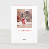 wenskaart voor kerstdrink kaart (Achterkant)