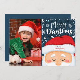 Wenskaart voor kerstfoto's met kerstcadeaus voor C Feestdagenkaart