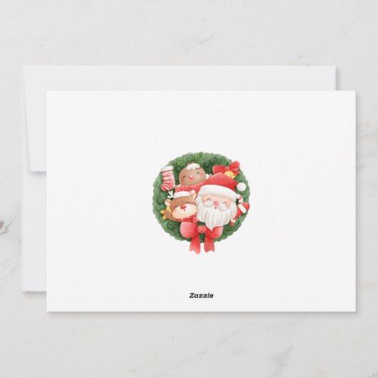 Wenskaart voor kerstkerstkerstkerstkerstkerstfoto' feestdagenkaart (Achterkant)