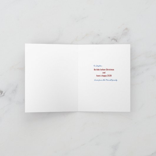  wenskaart voor kerstmis feestdagen kaart (Binnen)