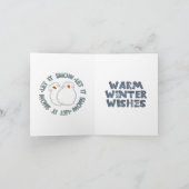 Wenskaart voor kerstmis feestdagen kaart (Binnen)