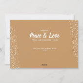 Wenskaart voor kerstmis feestdagenkaart (Achterkant)