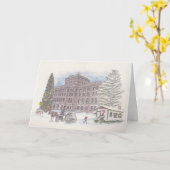 Wenskaart voor kerstmis in Genève Kaart (Gele Bloem)