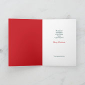  Wenskaart voor kerstmis in Poinsettia Feestdagen Kaart (Binnen)