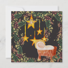 Wenskaart voor kerstmis Navidad Floral Kaart